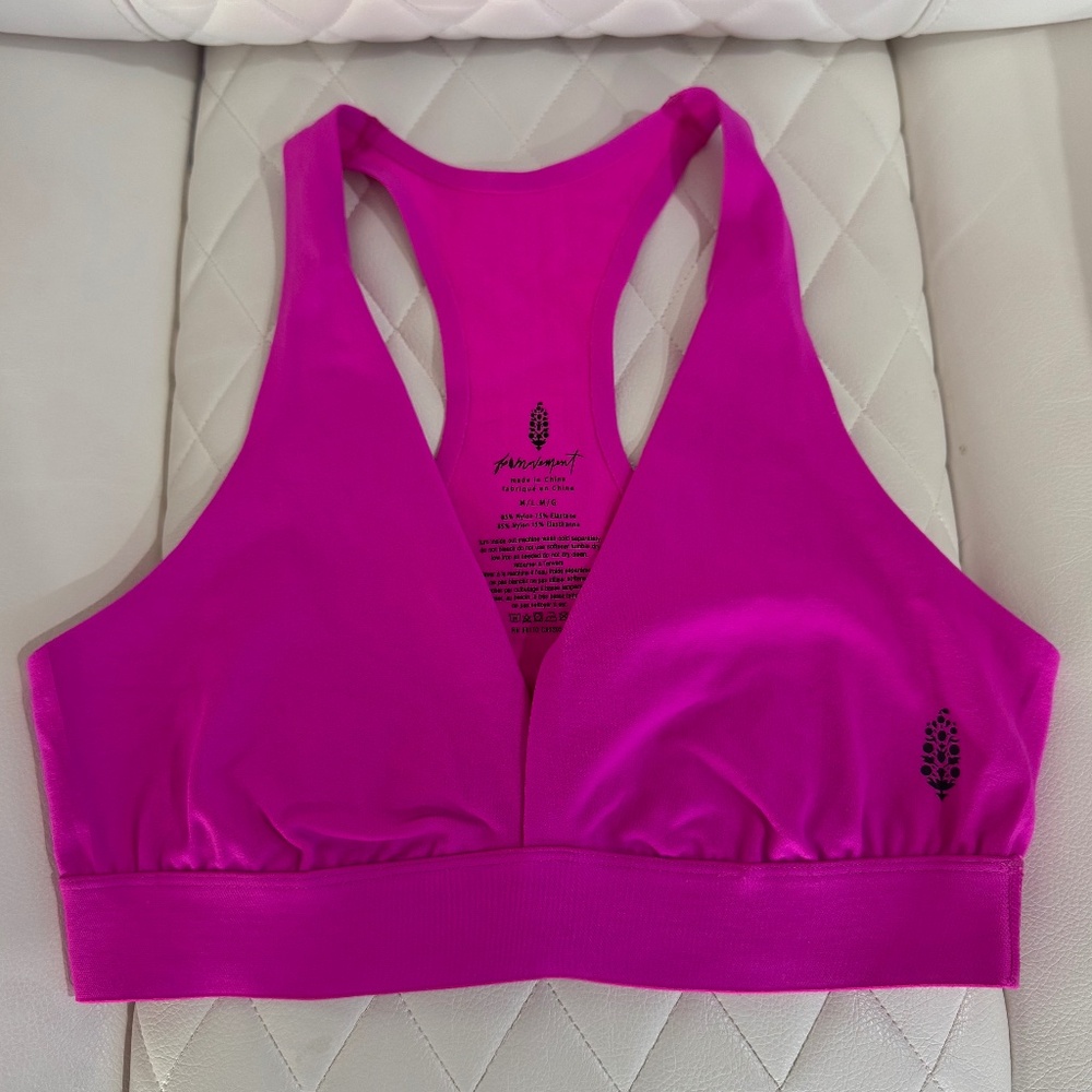 FP Movement Hot Pink Racerback Sports Bra M/L Fuchsia Athleisure